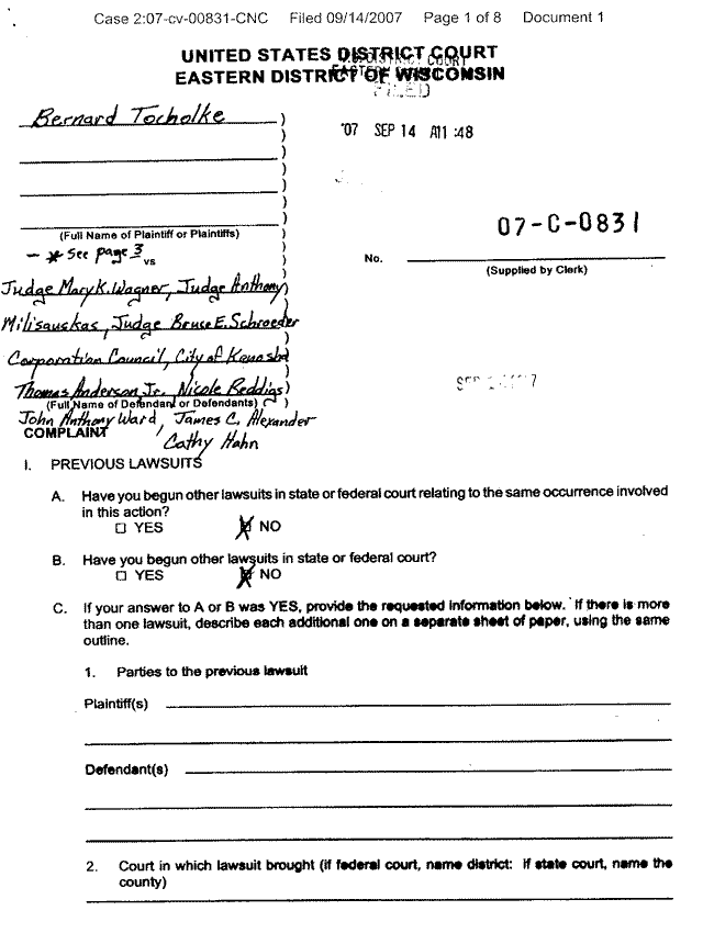 Case Filing for District Court